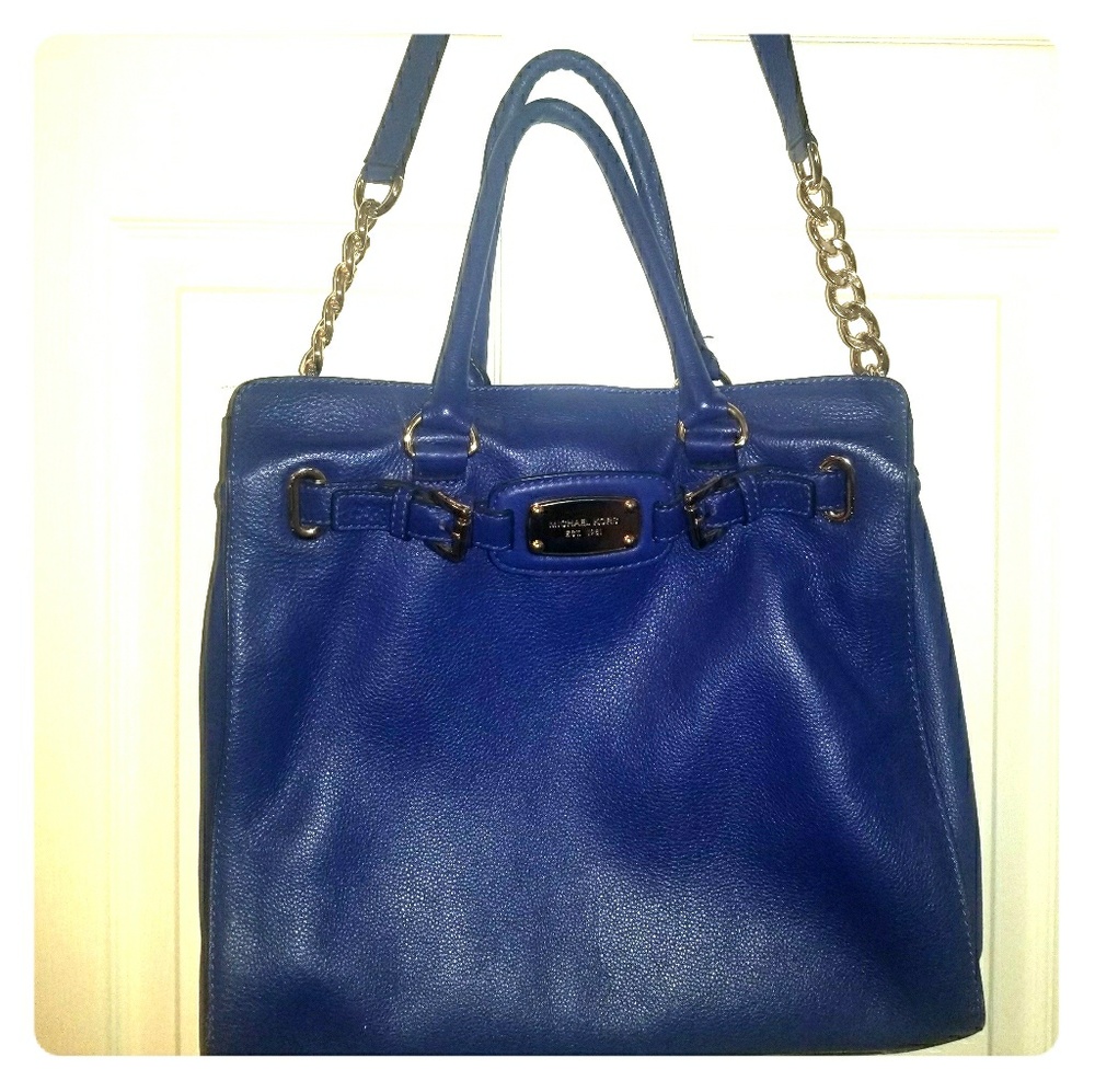 Michael Kors cobalt blue purse